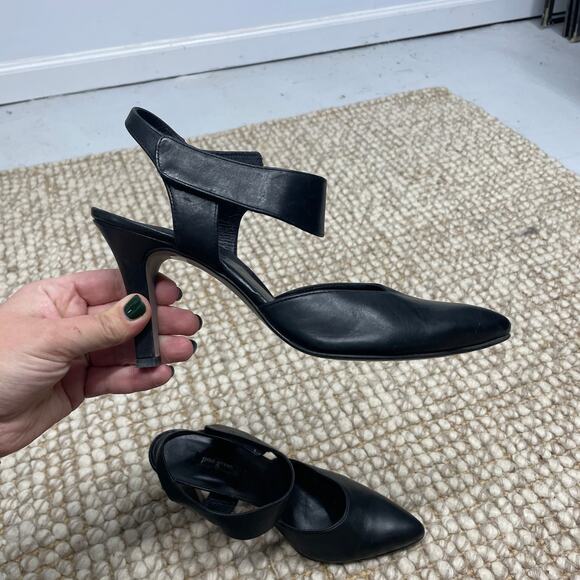 Paul Green Nicolette Pump Black Leather Pointed Toe Heels UK 6 / US 8.5 Classic - Picture 8 of 14
